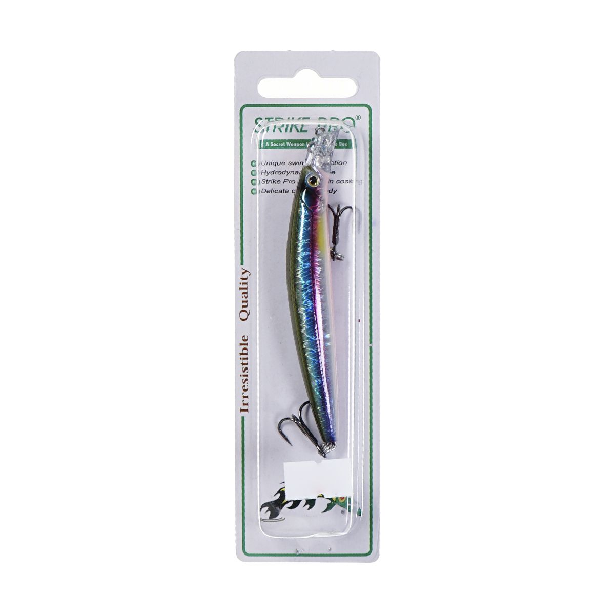 Детальная фотография — Воблер Strike Pro Top Water Minnow плавающий 90мм 10,2гр 0,1м-0,5м цвет A210-SBO-RP (Rainbow Ghost Wakasagi) (JL-179F#A210-SBO-RP)