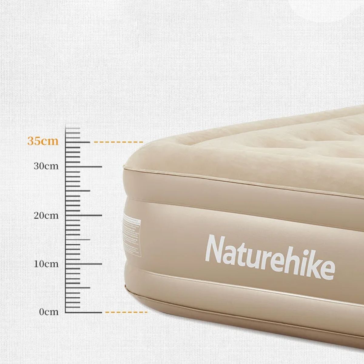 Детальная фотография — Матрас Naturehike NH22FCD04 195х150х35см со всроенным насосом, коричневый