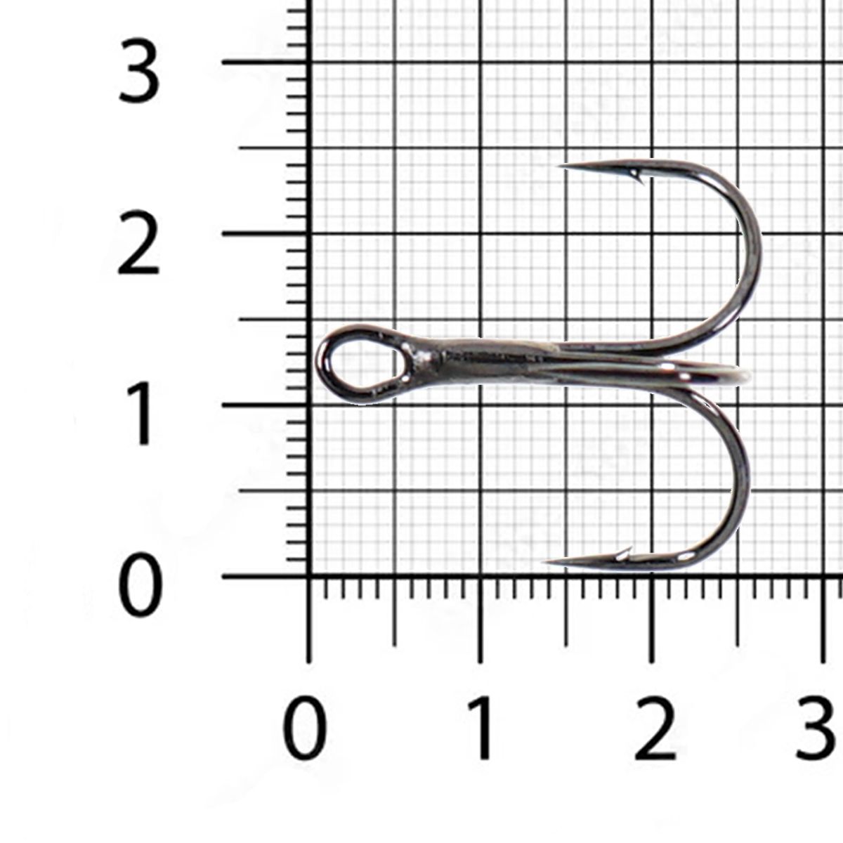 Детальная фотография — Крючки тройные Kumho 930 BN №1 черные, никелевые (5шт)