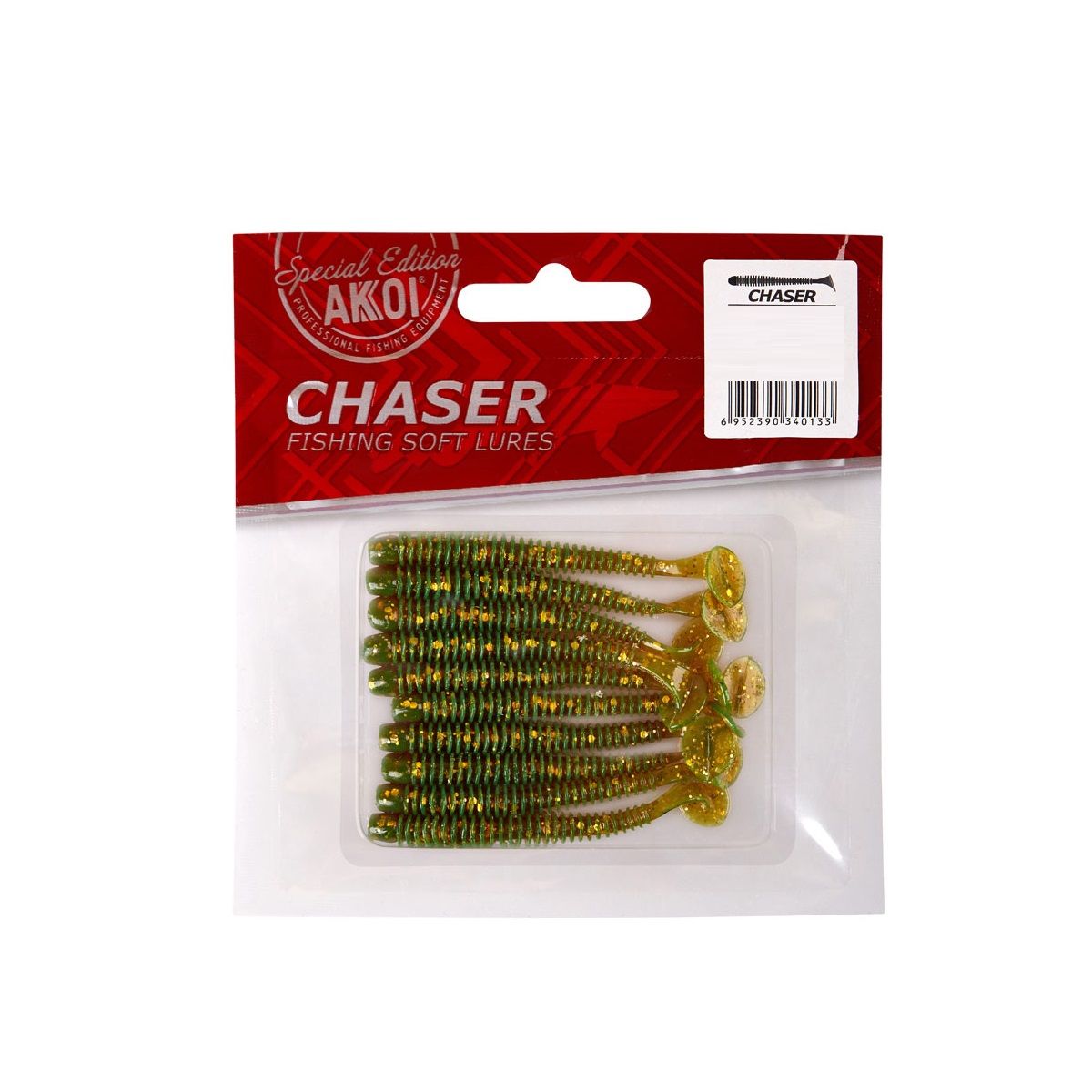 Детальная фотография — Виброхвосты Akkoi Chaser 7,5см съедобные цвет SC02 (10шт)