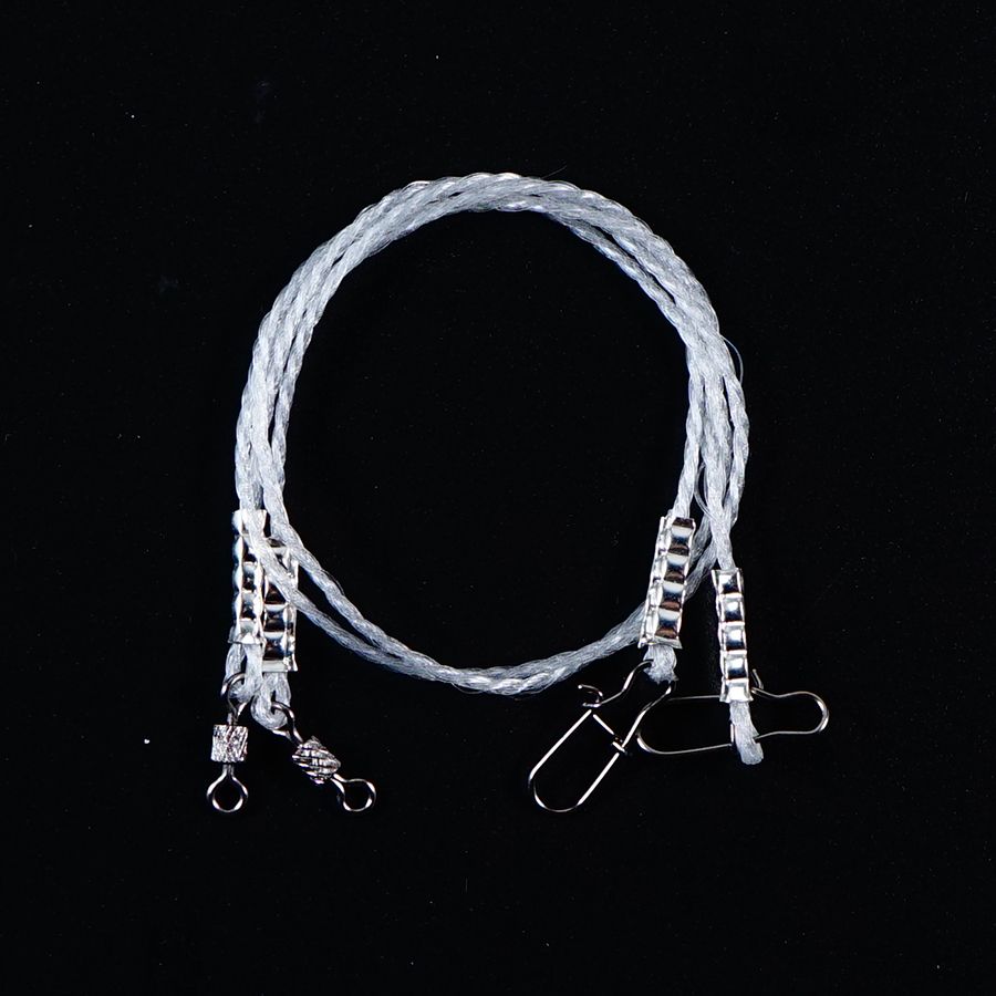 Детальная фотография — Поводки флюорокарбоновые, плетеные 25см 15кг (2шт)