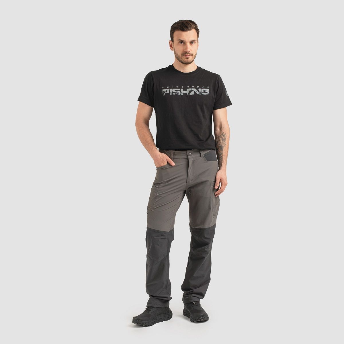 Детальная фотография — Брюки летние TritonGear Kurt (SoftShell ApexLight) р.34-32 серые, черные