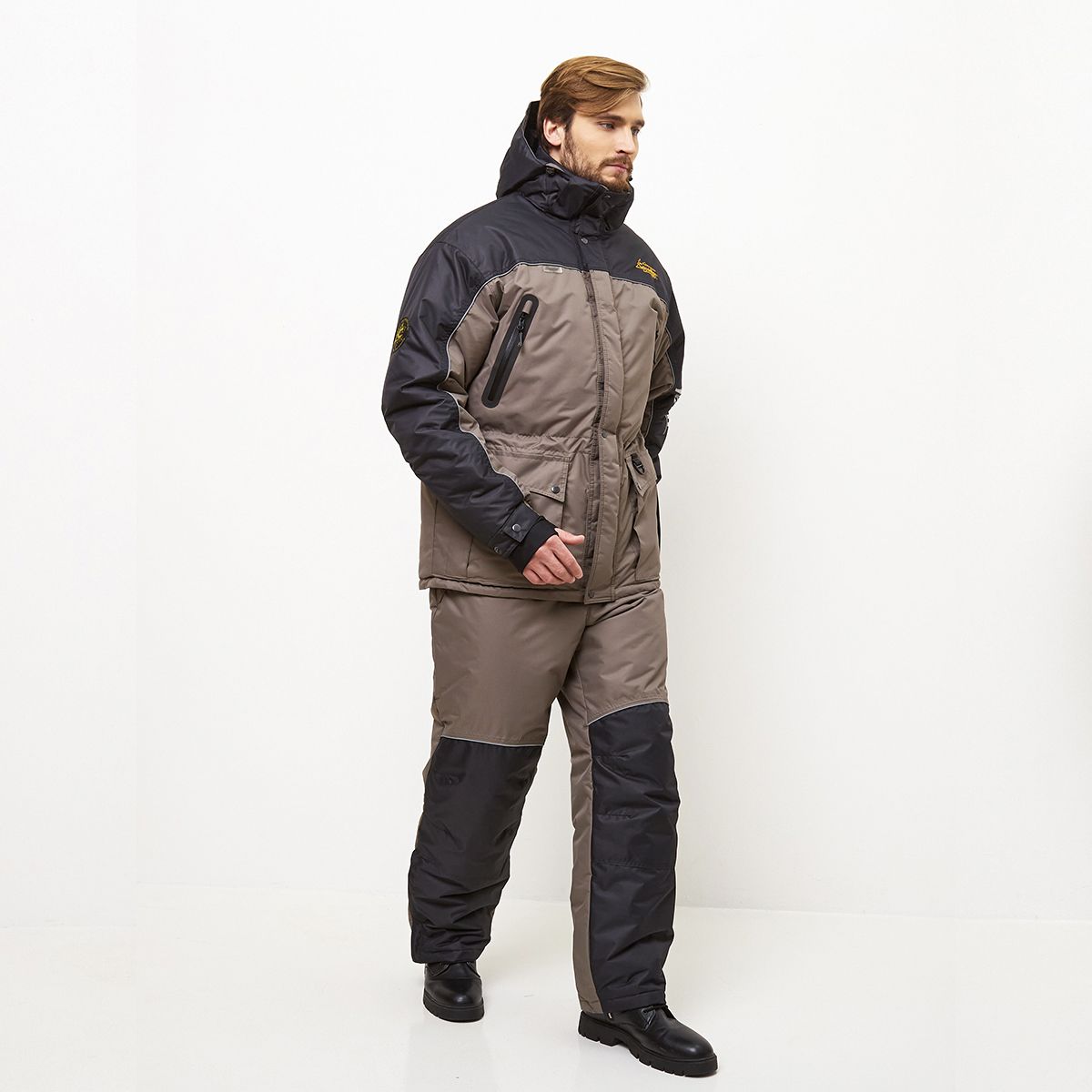 Детальная фотография — Костюм зимний Canadian Camper Denwer Pro р.L(48-50) рост 180-188 черный, коричневый (до -35°С)