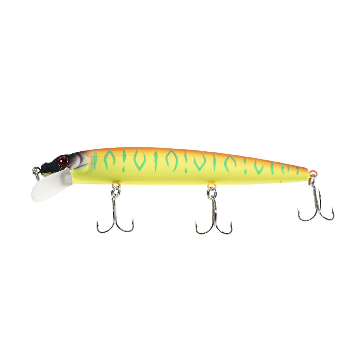 Детальная фотография — Воблер Strike Pro Alpha Minnow 115 плавающий 115мм 12гр 0,6м-1,6м цвет A242S (Sunrise Mat Tiger) (EG-033F#A242S)