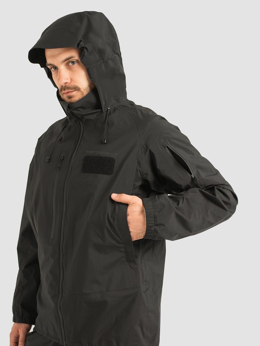 Детальная фотография — Костюм демисезонный TritonGear Storm Boat ПК (TaslanNylon) р.56-58 рост 182-188 черный