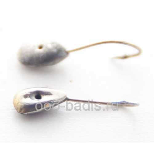 Мормышка паяная Зёрнышко, 0,19гр мельхиор