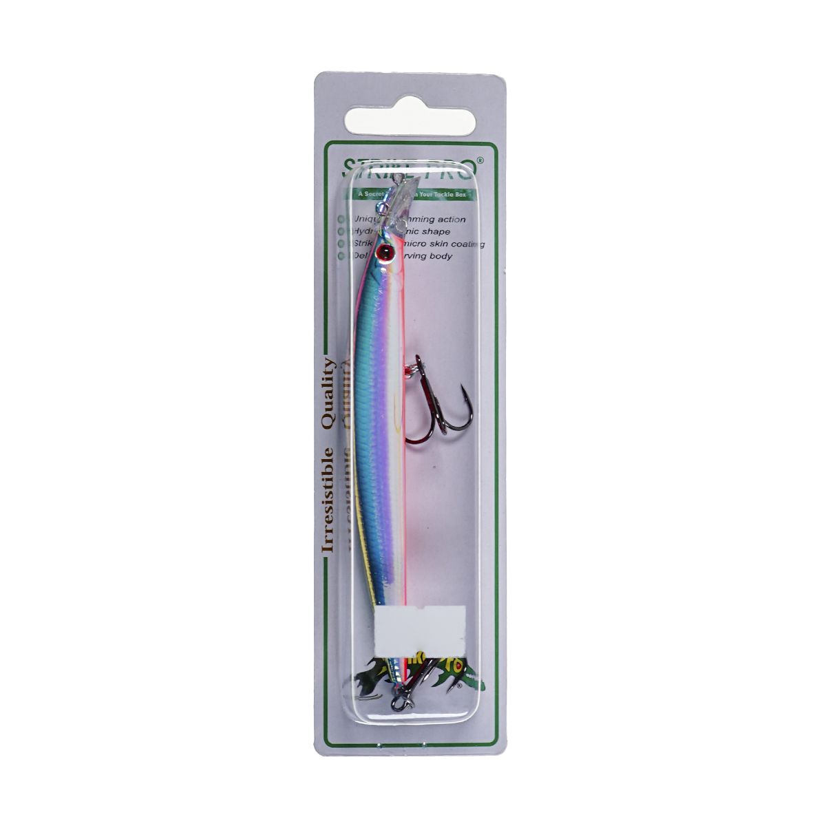 Детальная фотография — Воблер Strike Pro Top Water Minnow 110F плавающий 110мм 10,5гр 0,2м-0,7м цвет R114OB (Pearl) (JL-166F#R114OB)