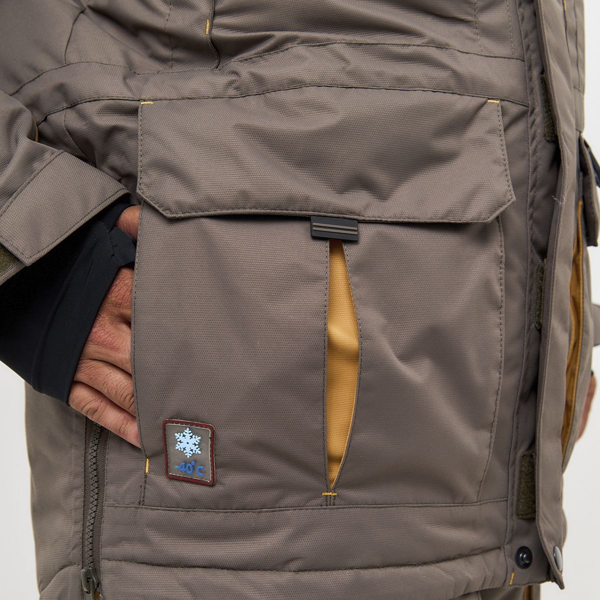 Детальная фотография — Костюм зимний Canadian Camper Siberia Pro р.XL(52-54) рост 170-176 коричневый (до -40°С)