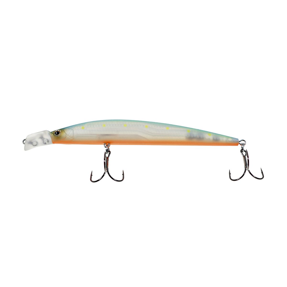 Детальная фотография — Воблер Strike Pro Top Water Minnow 110F плавающий 110мм 10,5гр 0,2м-0,7м цвет S056C (Blue Mat Transparent Milk) (JL-166F#S056C)