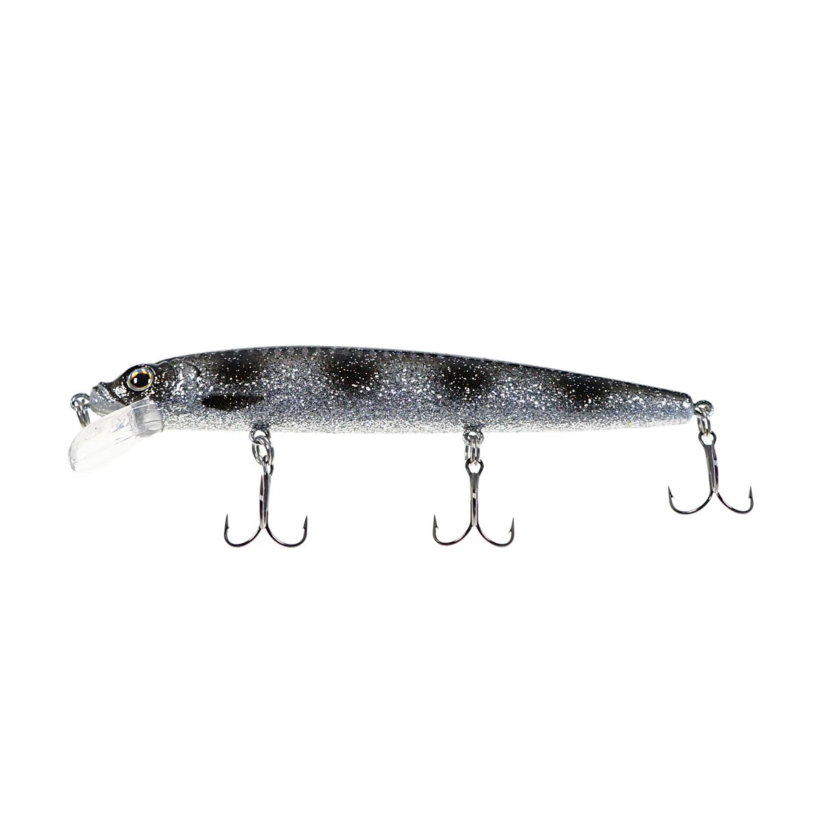 Детальная фотография — Воблер Strike Pro Alpha Minnow 115 плавающий 115мм 12гр 0,6м-1,6м цвет A249-3D (Silver Spotted Bullhead) (EG-033F#A249F-3D)