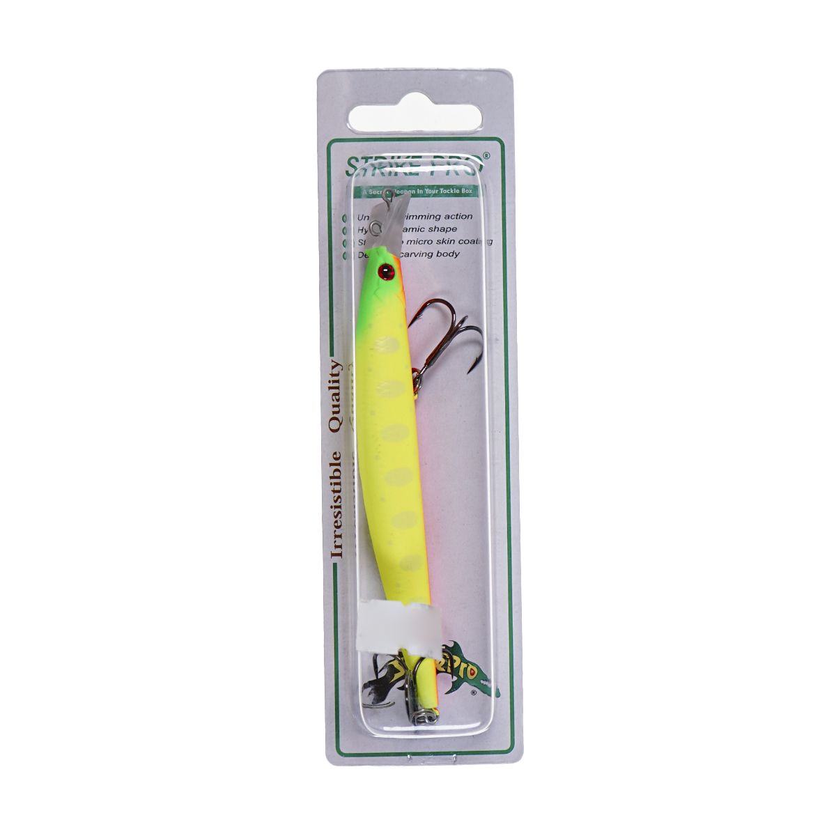 Детальная фотография — Воблер Strike Pro Top Water Minnow 110F плавающий 110мм 10,5гр 0,2м-0,7м цвет A178S (Lemon Mat Tiger) (JL-166F#A178S)