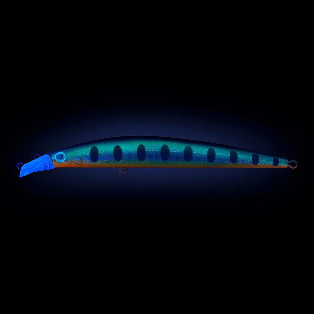 Детальная фотография — Воблер Strike Pro Top Water Minnow 110F плавающий 110мм 10,5гр 0,2м-0,7м цвет A150-713 (UV Blue Silver OB) (JL-166F#A150-713)