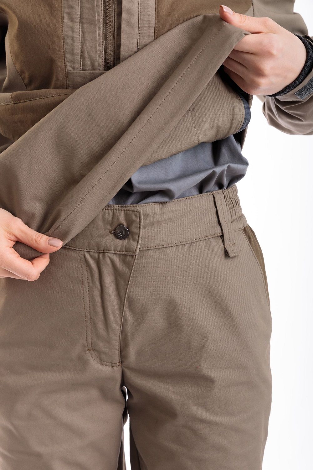 Детальная фотография — Костюм летний женский Magnum Protector Lady противоэнцефалитный р.52-54 рост 158-164 бежевый, коричневый