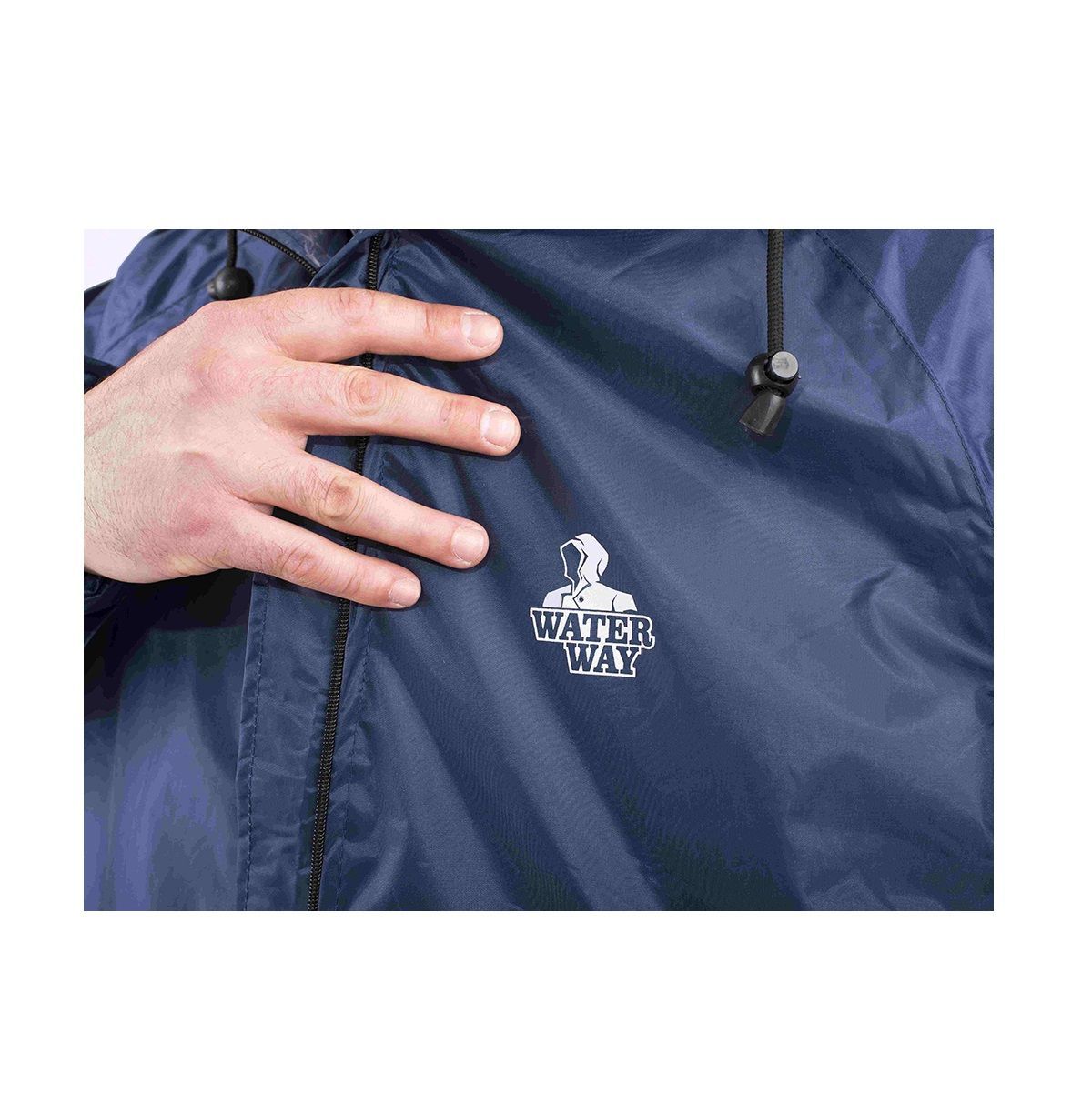 Детальная фотография — Дождевик-плащ Тайфун, проклеенные швы (ПЭ с ПВХ) р.48-50 рост 170-176 темно-синий