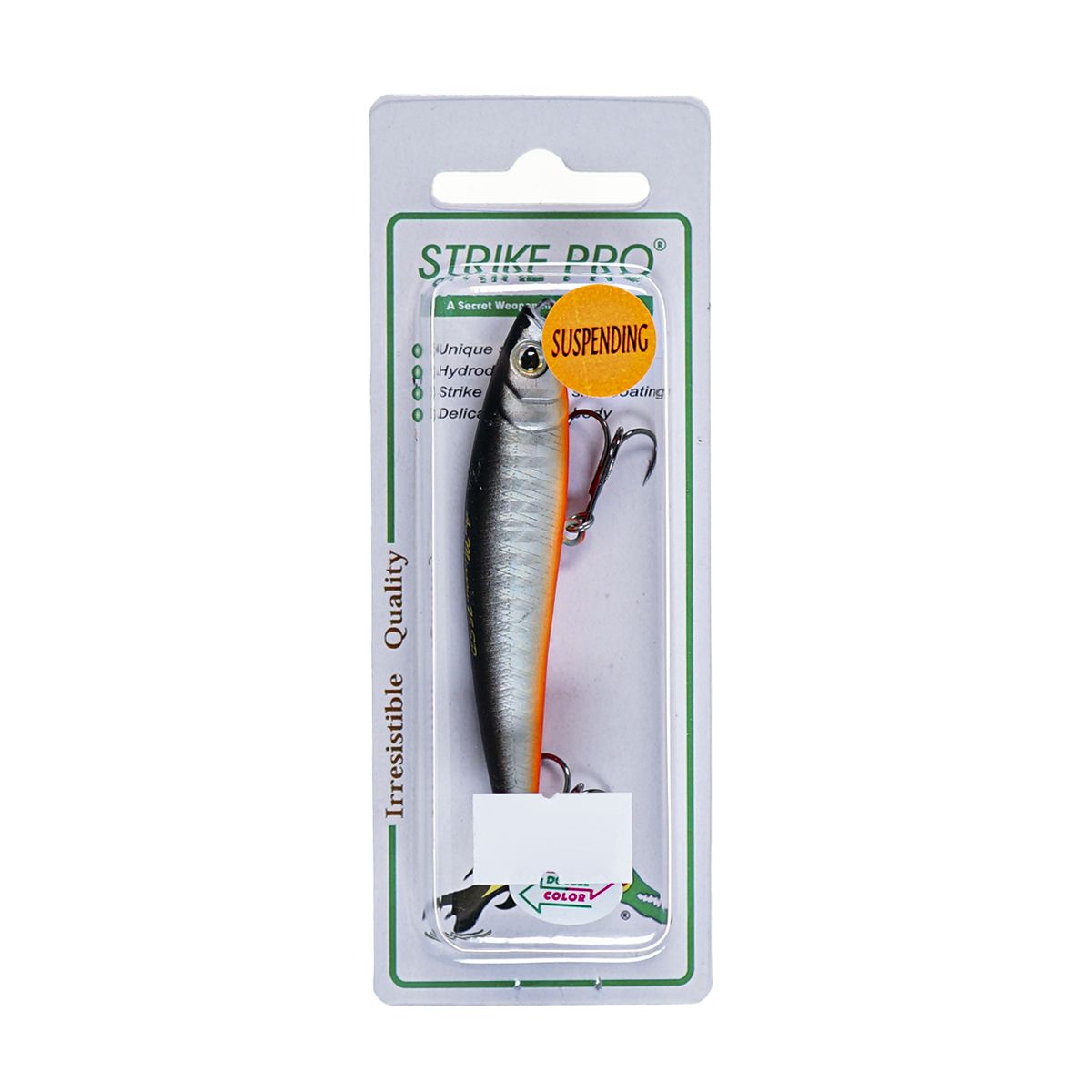 Детальная фотография — Воблер Strike Pro Arc Minnow 75SP нейтральный 75мм 5,5гр 0,4м-0,8м цвет GC01S/A70-713S (Double Black Silver OB/Mat Tiger) (JL-119-SP#GC01S/A70-713S)