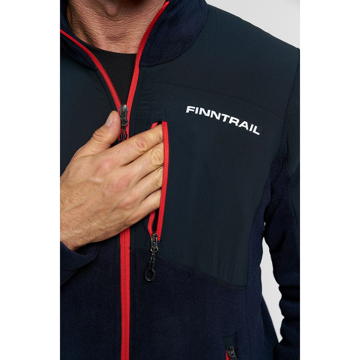 Детальная фотография — Термокуртка Finntrail Polar Black 1391 (флис) р.XL черная