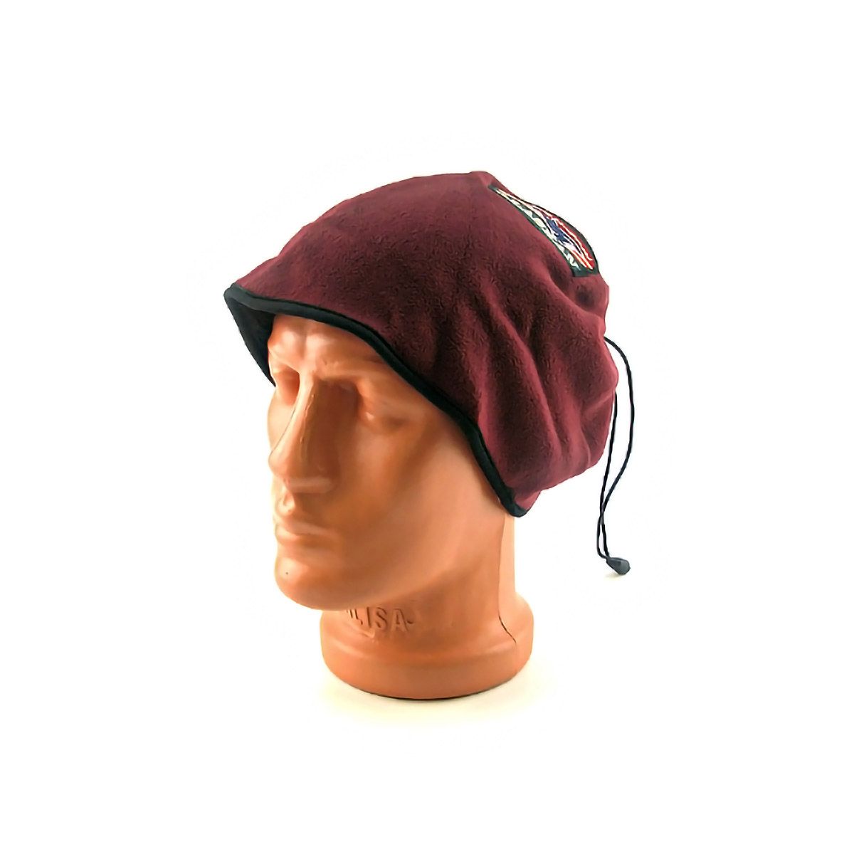 Детальная фотография — Шарф-туба Alaskan с мехом (флис) бордовый