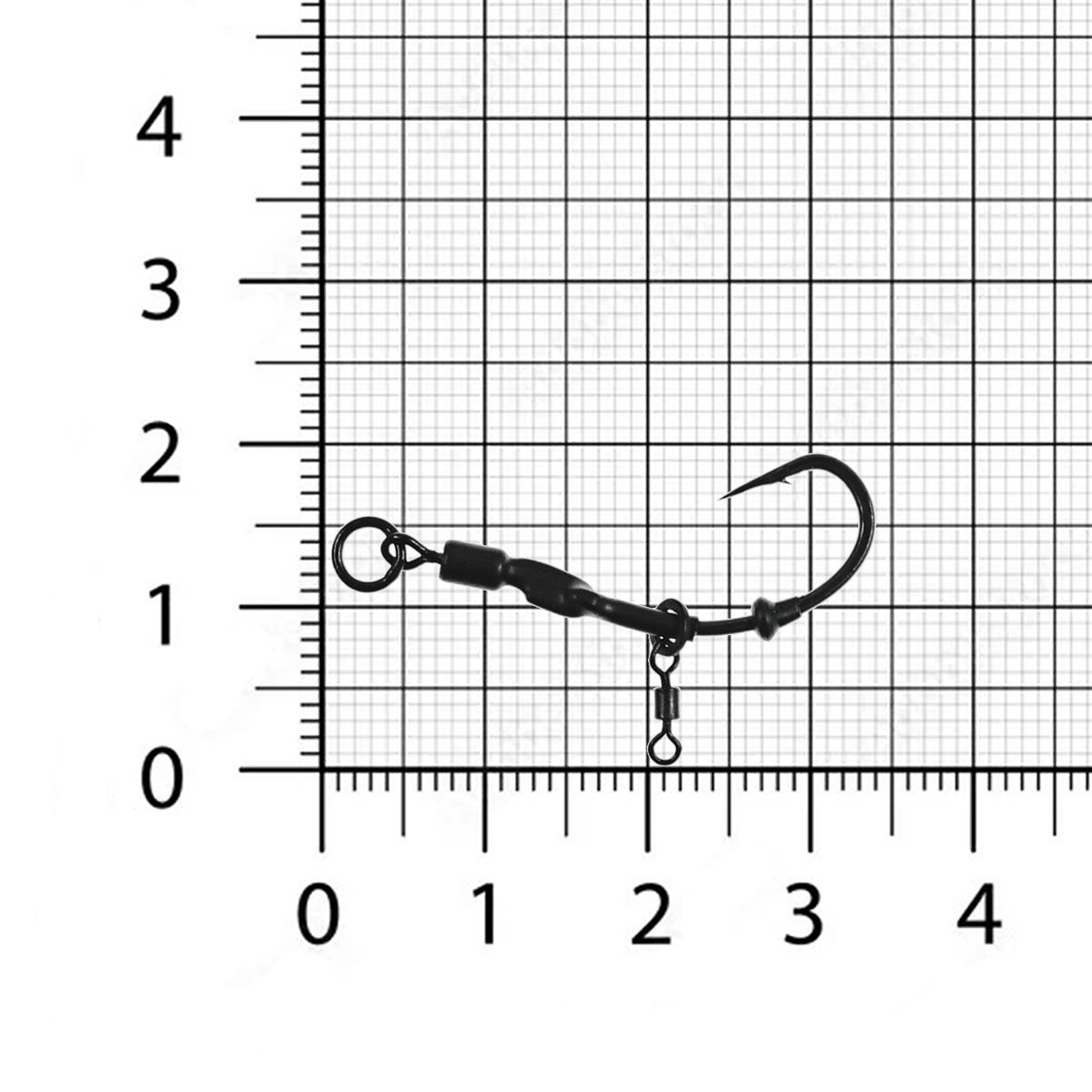 Детальная фотография — Монтажи Карповые Kaida Ronnie Rig №6 (3шт) (KCRR01-6)