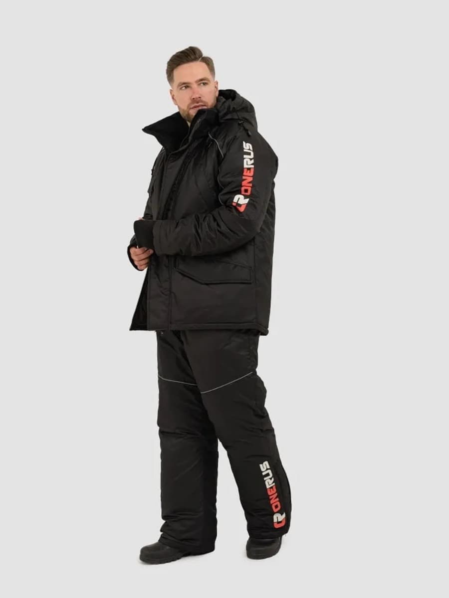 Детальная фотография — Костюм зимний Onerus Фишер NEW плавающий (таслан) р.52-54 рост 170-176 черный (до -45°С)