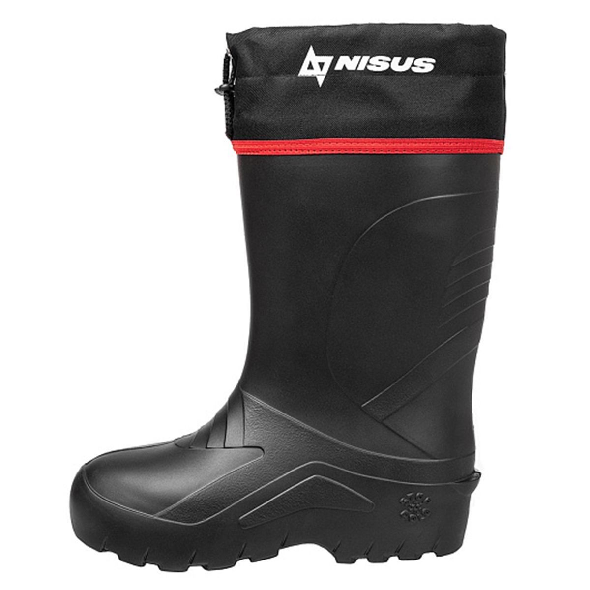 Детальная фотография — Сапоги зимние мужские Nisus (ЭВА, 5-слойный гипоаллергенный чулок, манжета) р.40-41 черные (до -55°С) (С-035 У)