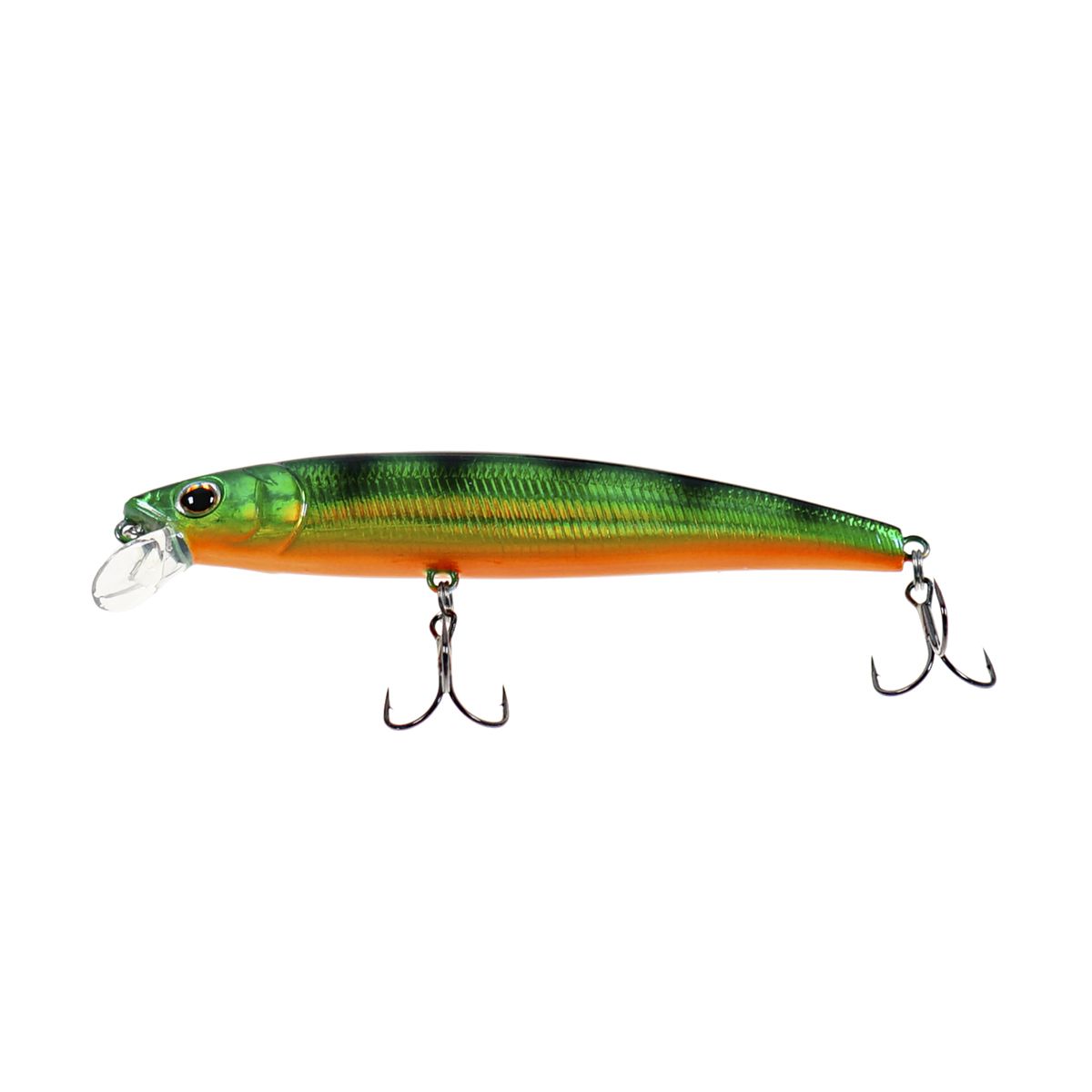 Детальная фотография — Воблер Strike Pro Arc Minnow 90SP нейтральный 90мм 9гр 0,5м-1м цвет A45T (Natural Perch) (JL-120-SP#A45T)