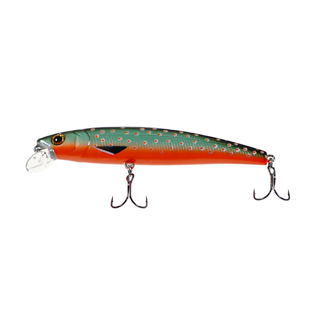 Детальная фотография — Воблер Strike Pro Arc Minnow 90SP нейтральный 90мм 9гр 0,5м-1м цвет C277F (Char) (JL-120-SP#C277F)