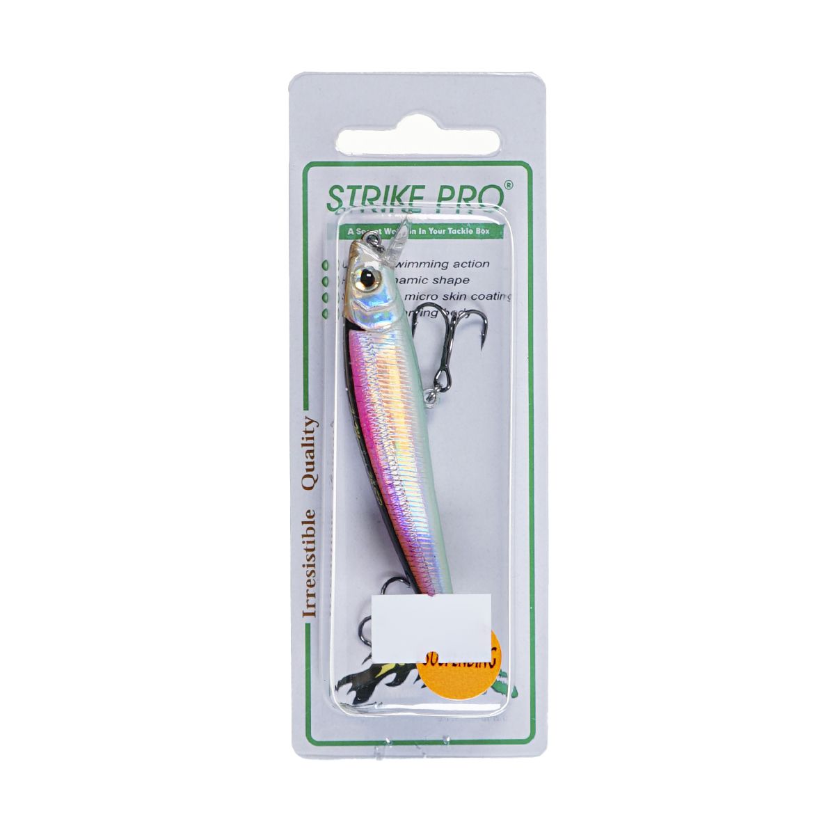 Детальная фотография — Воблер Strike Pro Arc Minnow 75SP нейтральный 75мм 5,5гр 0,4м-0,8м цвет A53-EP (Silver Smelt UV) (JL-119-SP#A53-EP)