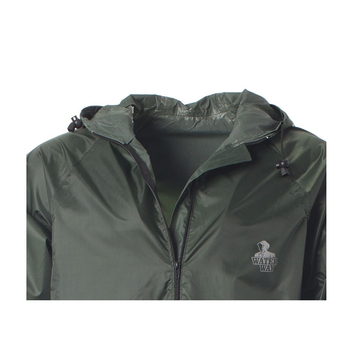 Детальная фотография — Дождевик-плащ Тайфун, проклеенные швы (ПЭ с ПВХ) р.64-66 рост 170-176 зеленый