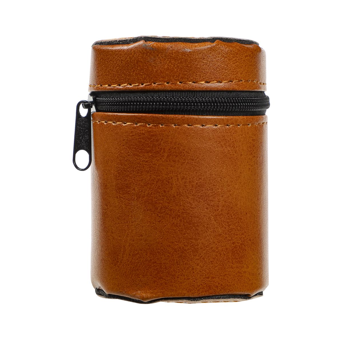 Детальная фотография — Стопки Azor Fishing 75мл в чехле и кожаном оплете, нержавейка (4шт)