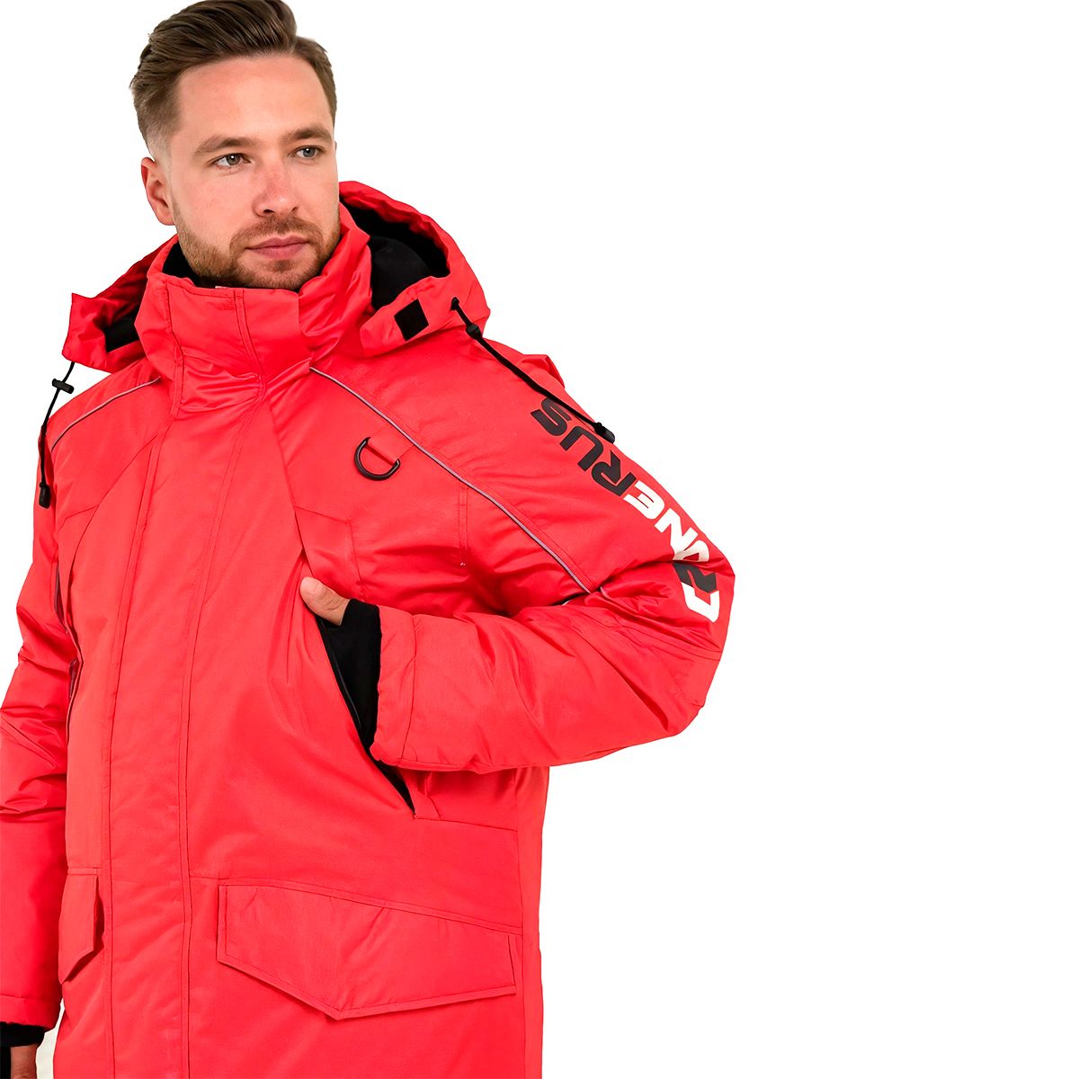 Детальная фотография — Костюм зимний Onerus Фишер NEW плавающий (таслан) р.52-54 рост 182-188 красный (до -45°С)