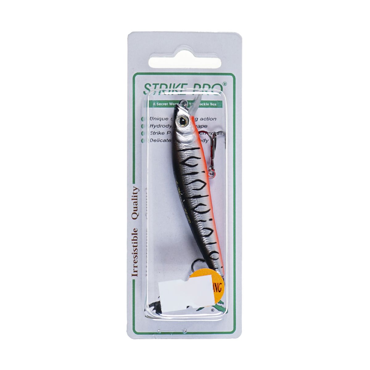 Детальная фотография — Воблер Strike Pro Arc Minnow 75SP нейтральный 75мм 5,5гр 0,4м-0,8м цвет A243ES (Grey Shadow Mat Tiger) (JL-119-SP#A243ES)
