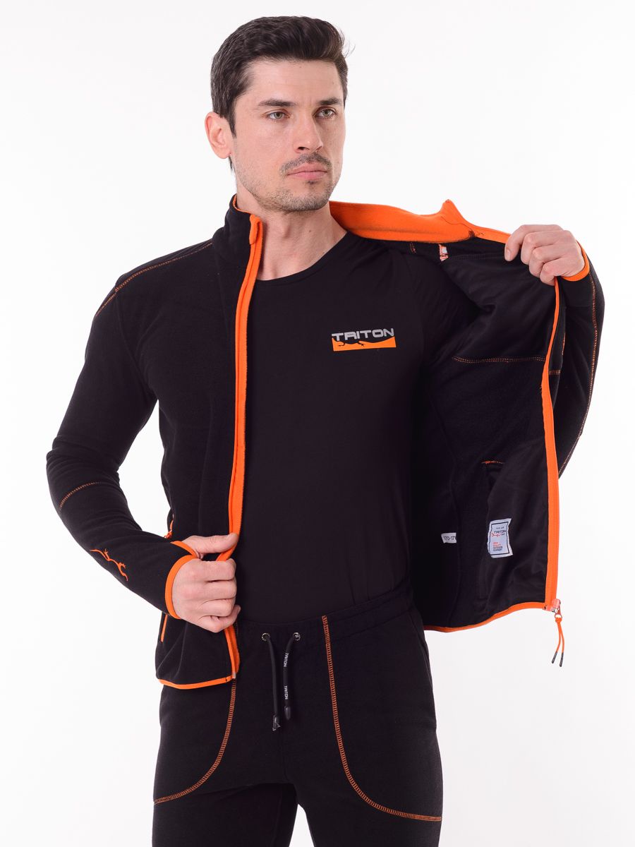 Детальная фотография — Костюм TritonGear Rich (флис) р.56-58 рост 170-176 черный