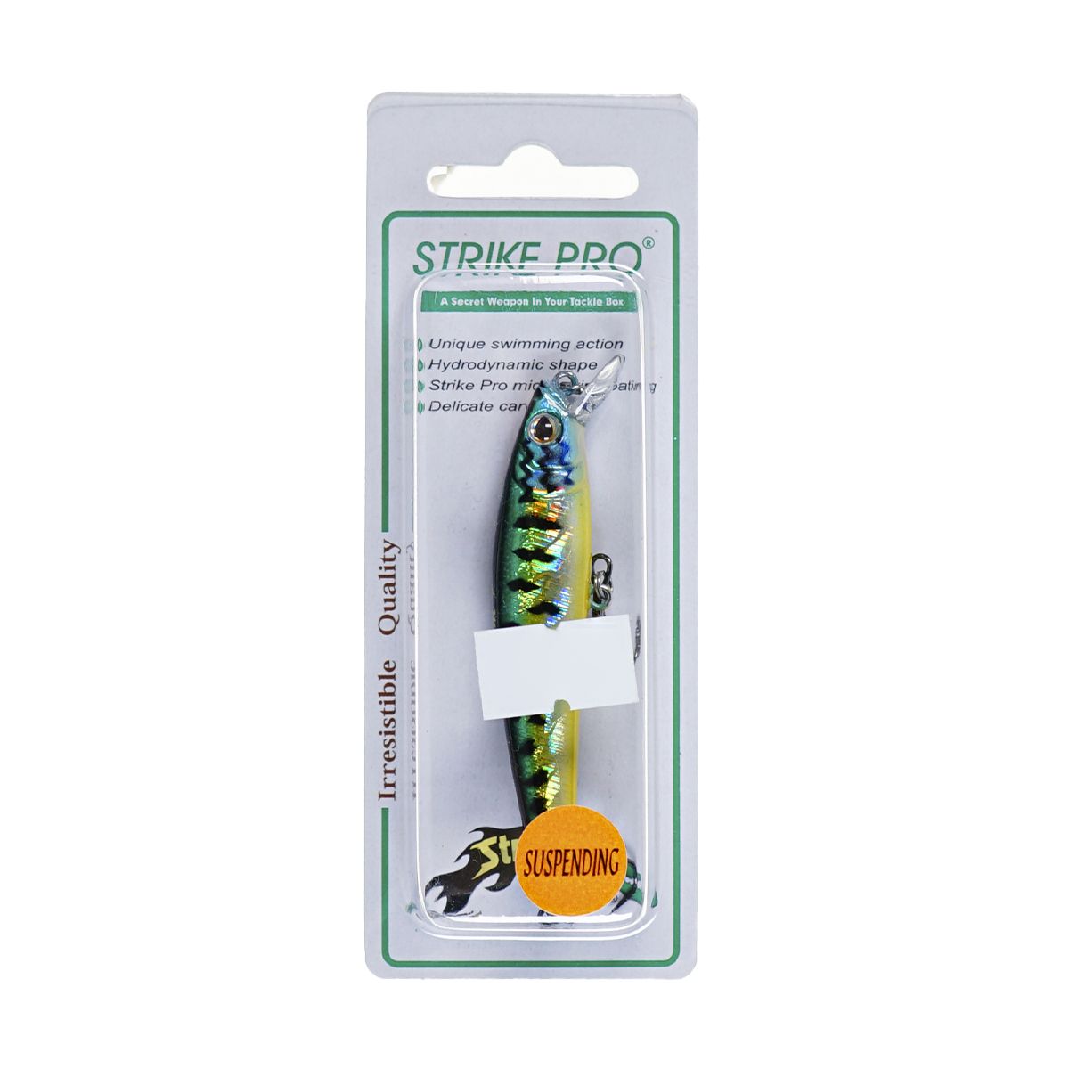 Детальная фотография — Воблер Strike Pro Arc Minnow 75SP нейтральный 75мм 5,5гр 0,4м-0,8м цвет 945V (Venom Perch) (JL-119-SP#945V)