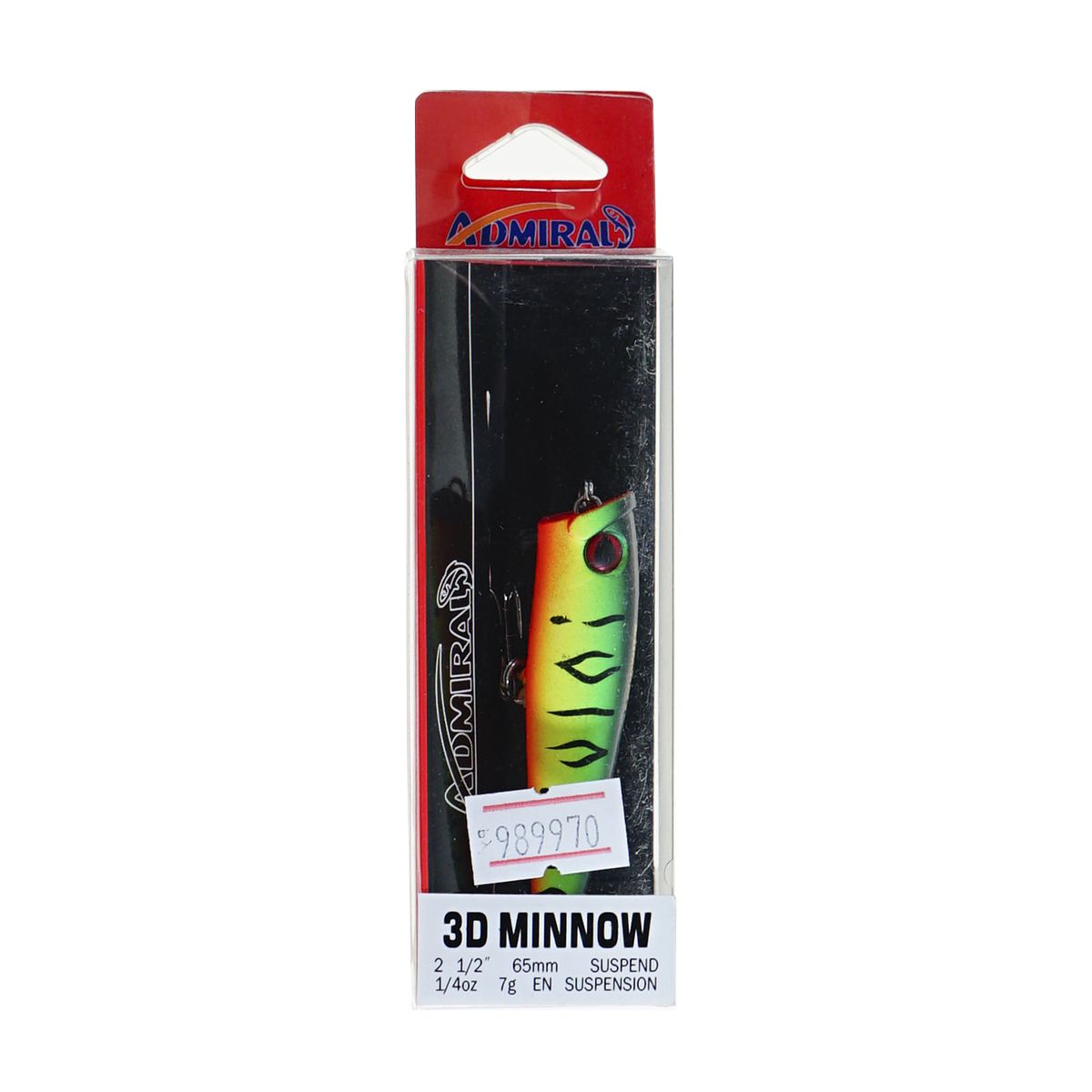 Детальная фотография — Поппер Адмирал 3D Minnow поверхностный 65мм 7гр цвет 19