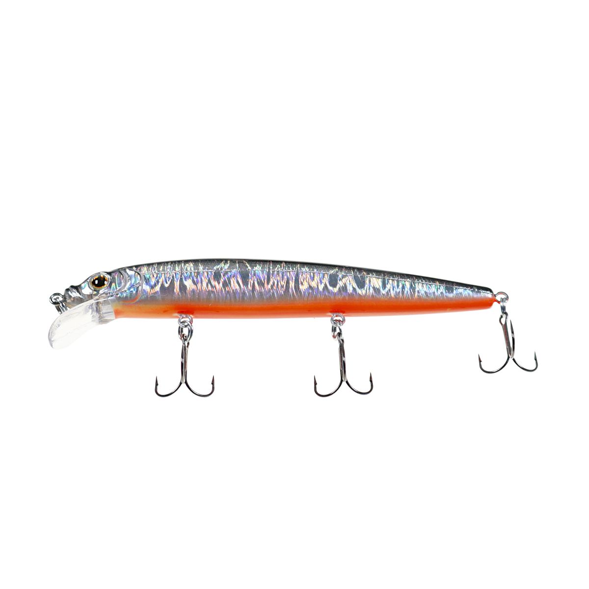 Детальная фотография — Воблер Strike Pro Alpha Minnow 115 плавающий 115мм 12гр 0,6м-1,6м цвет A70-613-SBO (Double Silver/Smoked) (EG-033F#A70-613-SBO)