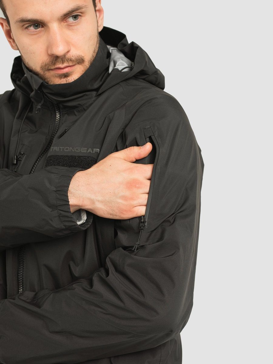 Детальная фотография — Костюм демисезонный TritonGear Storm Boat ПК (TaslanNylon) р.56-58 рост 182-188 черный