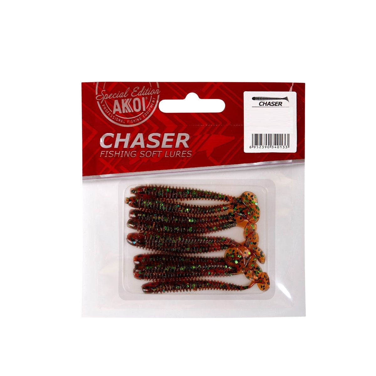 Детальная фотография — Виброхвосты Akkoi Chaser 7,5см съедобные цвет SC05 (10шт)