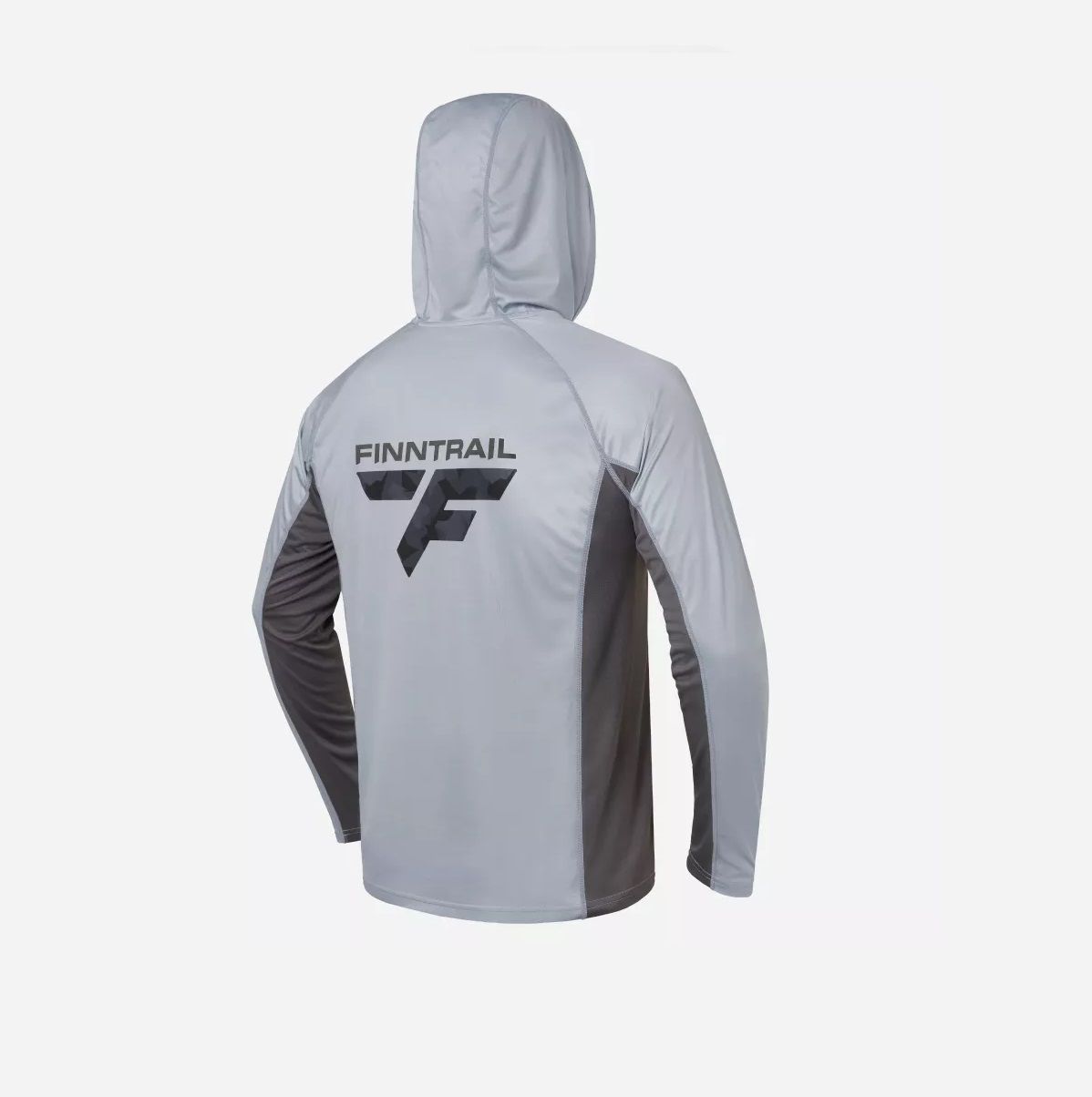 Детальная фотография — Лонгслив Finntrail Wave Big Logo Grey 6614 р.XXL серый