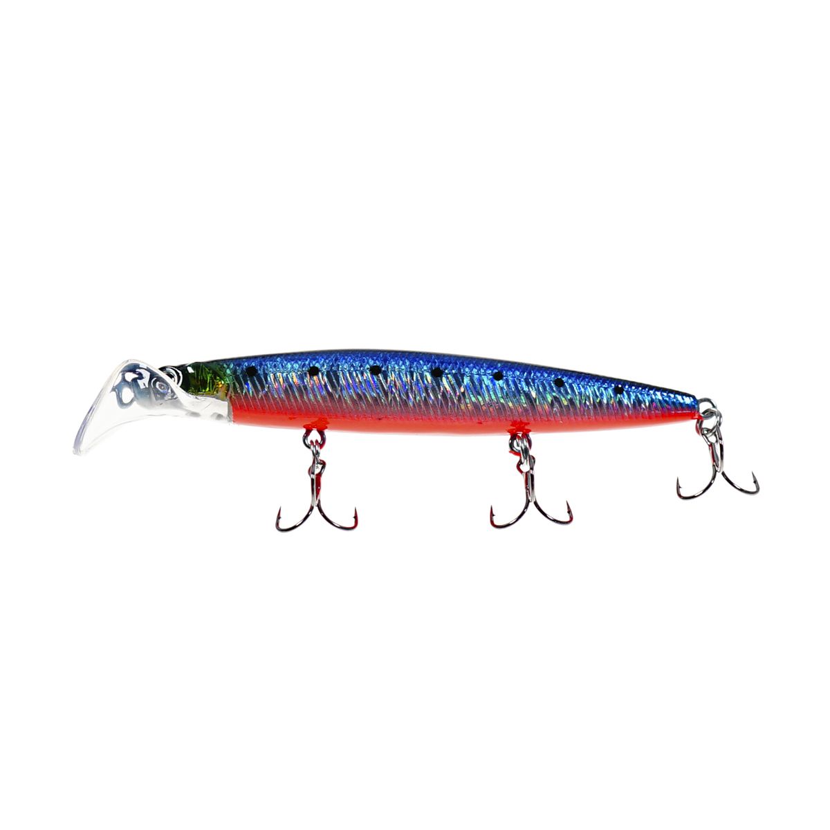 Детальная фотография — Воблер Strike Pro Scooter Minnow 90F плавающий 90мм 6,6гр 0,5м-1,5м цвет A234-SBO-LU (Blue Back Silver OB Fluo) (EG-186AF#A234-SBO-LU)