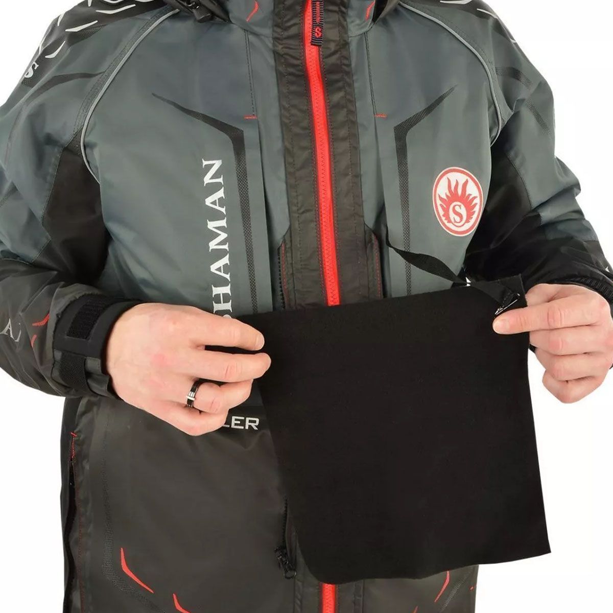 Детальная фотография — Костюм демисезонный HSN Angler (Scandinavia) (без страховочного жилета) р.52-54 рост 182 серый (до 0°C)