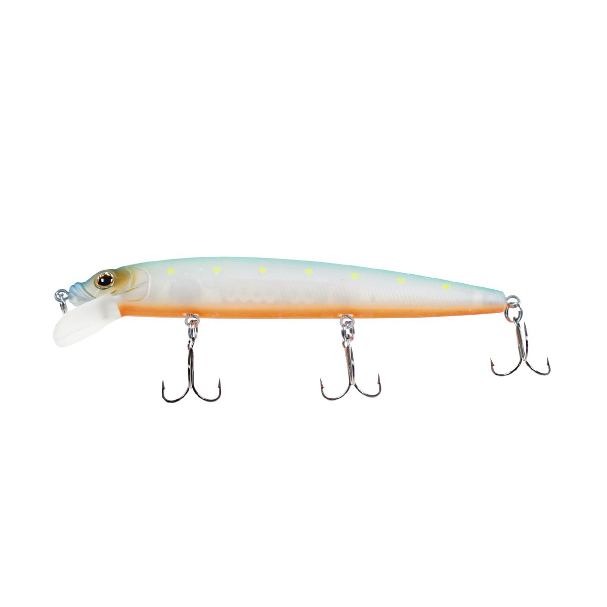 Детальная фотография — Воблер Strike Pro Alpha Minnow 115 плавающий 115мм 12гр 0,6м-1,6м цвет S056C (Blue Mat Transparent Milk) (EG-033F#S056C)