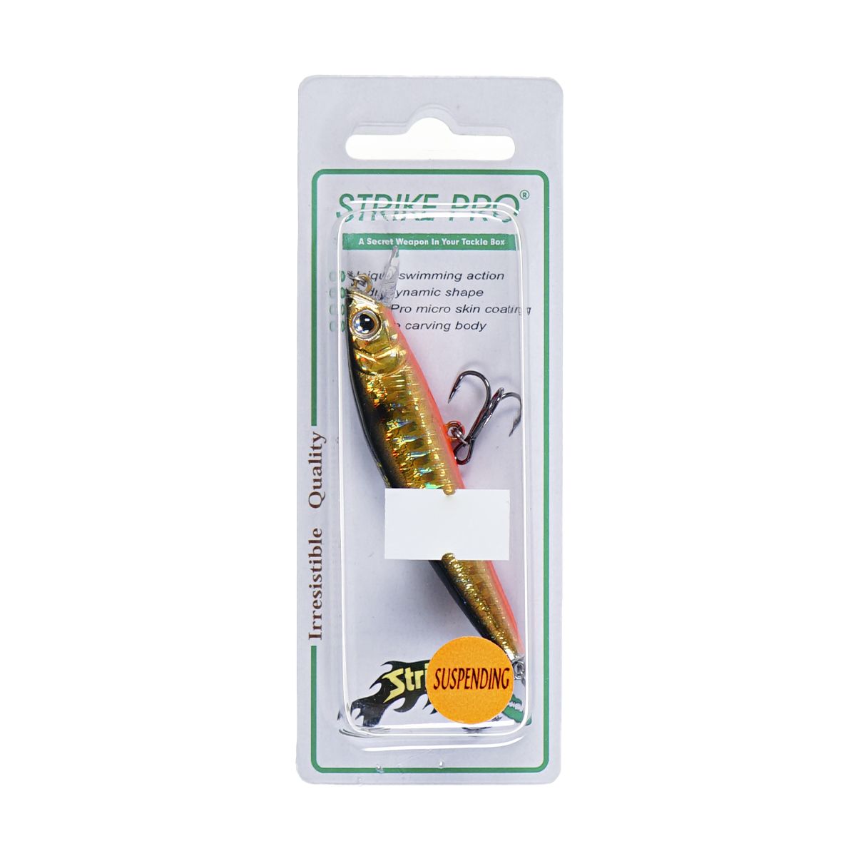 Детальная фотография — Воблер Strike Pro Arc Minnow 75SP нейтральный 75мм 5,5гр 0,4м-0,8м цвет 613-713 (Black Back Smoked OB) (JL-119-SP#613-713)