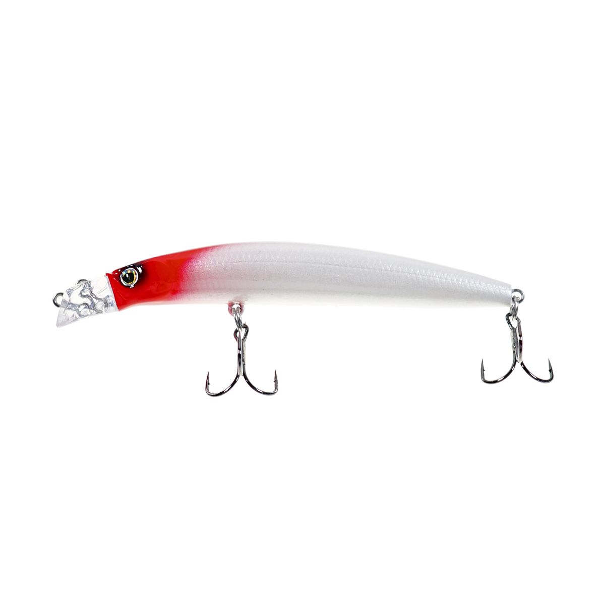 Детальная фотография — Воблер Strike Pro Top Water Minnow плавающий 90мм 10,2гр 0,1м-0,5м цвет 022PF (Milk Redhead) (JL-179F#022PF)