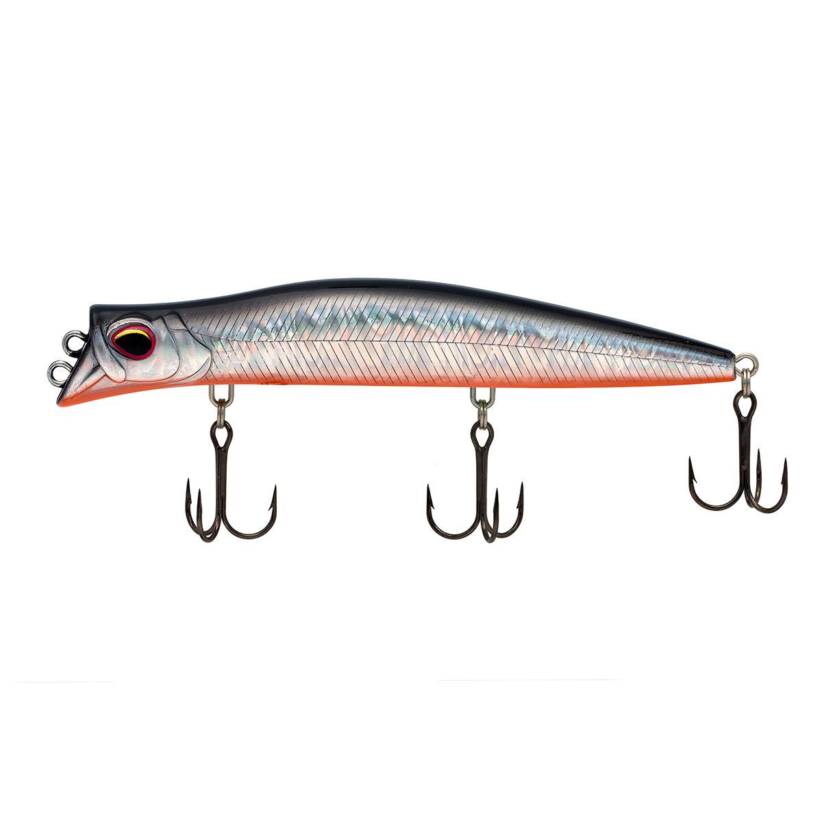Детальная фотография — Воблер Kyoda Pocky Minnow (Утюг) 130F плавающий 130мм 17,5гр 0,1-0,2м цвет P1040
