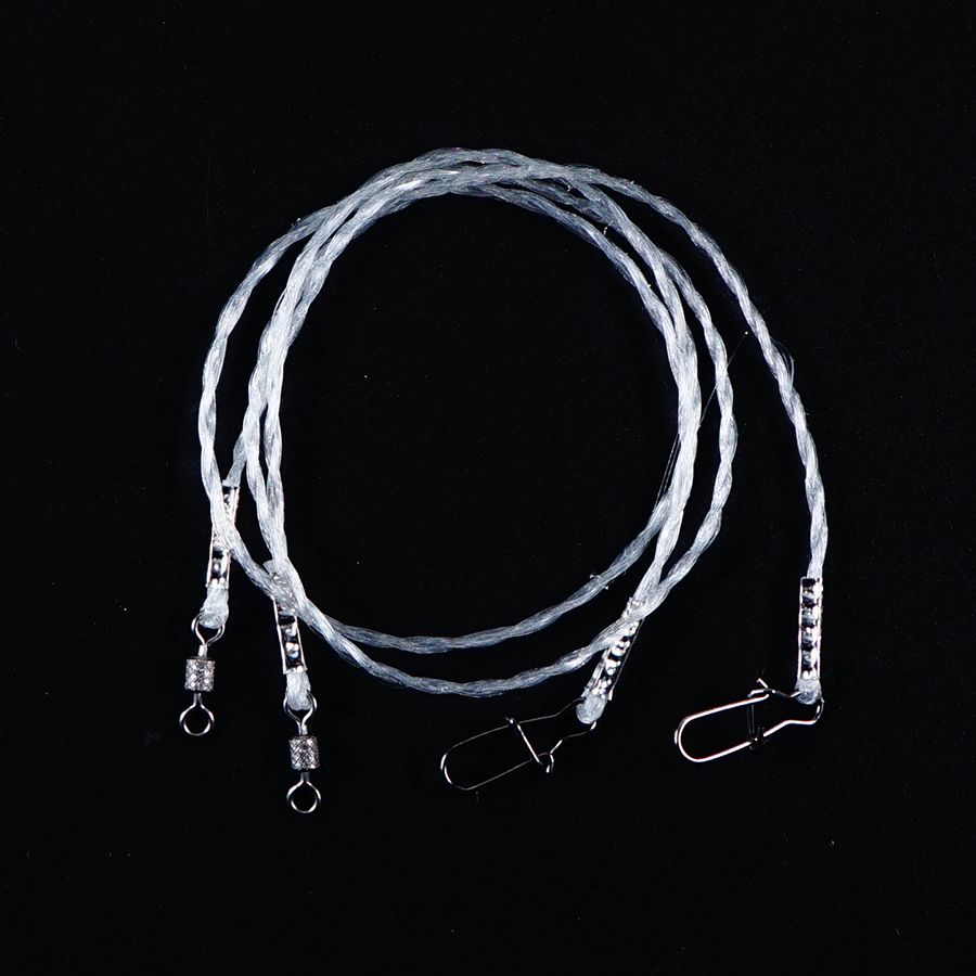 Детальная фотография — Поводки флюорокарбоновые, плетеные 30см 20кг (2шт)