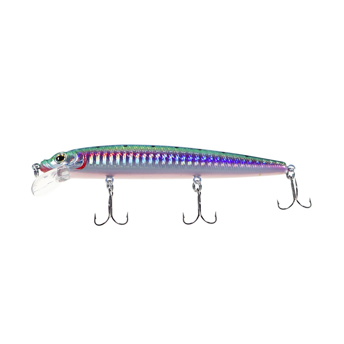Детальная фотография — Воблер Strike Pro Alpha Minnow 115 плавающий 115мм 12гр 0,6м-1,6м цвет 692-713-RP (Pacific Sardine) (EG-033F#692-713-RP)