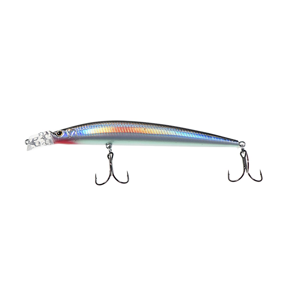 Детальная фотография — Воблер Strike Pro Top Water Minnow 110F плавающий 110мм 10,5гр 0,2м-0,7м цвет A010-EP (Black Back Silver) (JL-166F#A010-EP)
