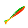 Виброхвосты Zub Izi 3.4" 8,6см съедобные, цвет 022 (зеленый верх, оранжевый низ) (5шт)