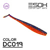 Виброхвосты Esox Tratta 3.5" 8,9см съедобные, цвет DC019 (6шт)