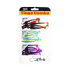 Набор виброхвостов Lucky John Tioga 2.9" 7,4см съедобных, цвет MIX3/085/S13/T50 (18шт) + Джиг-головки 4гр, 6гр, 8гр